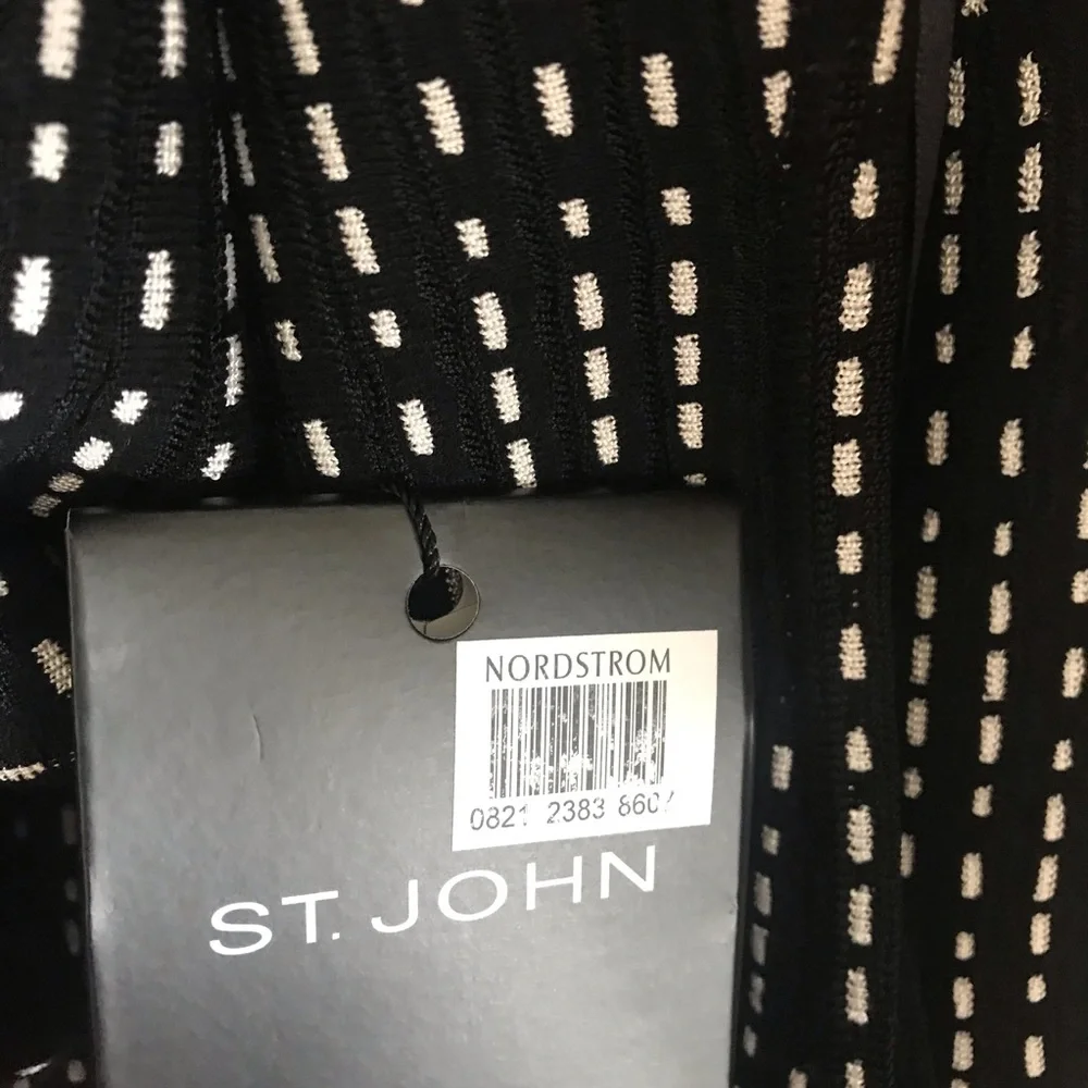 St. John Collection Knit Fit & Flare Dress Size 4 NWT - Picture 8 of 14
